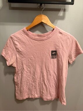 Vans Women's Pink Short Sleeve Logo Tee